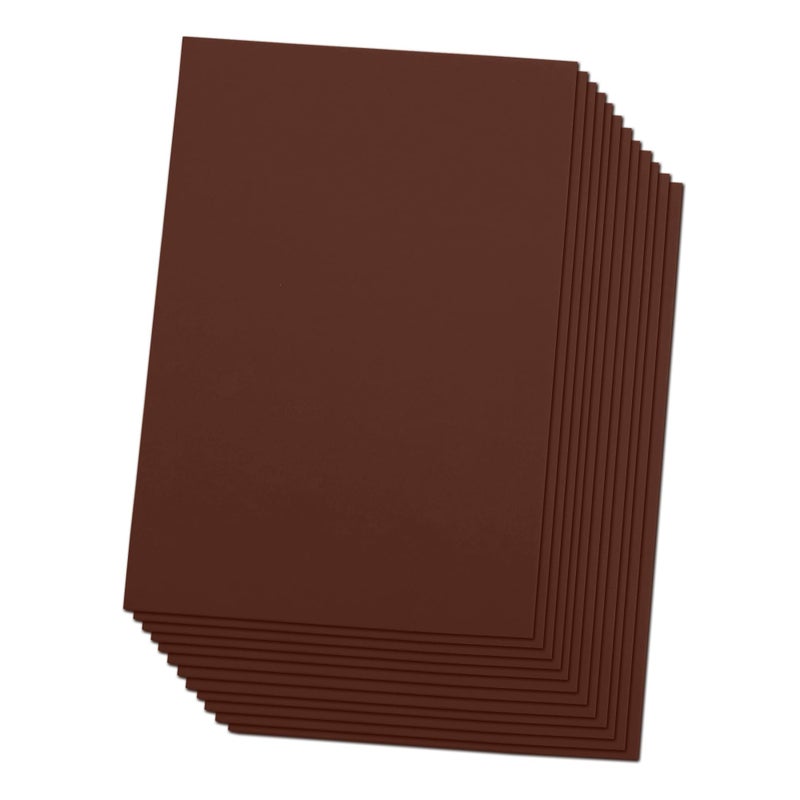 Ader Products Brown Eva Foam Sheets, 2mm Thick, 6 x 9 Inch, Handicraft Foam Paper for Arts and Crafts, by Ader Products - 12 Sheets - Image 1